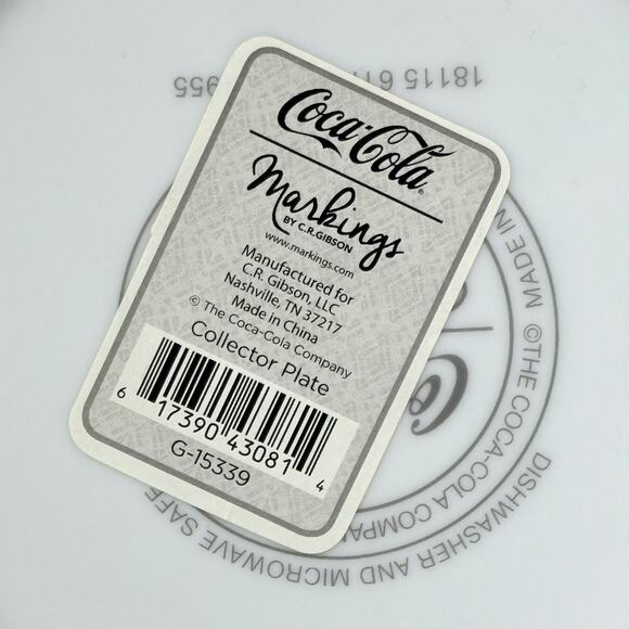 Vtg Set of Coca-Cola Coke Ceramic Dinner Plates Pacific Enterprises Gibson - Picture 8 of 8